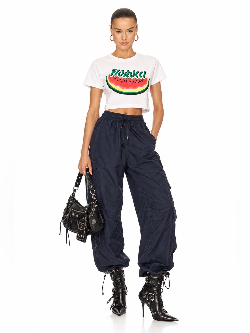 FIORUCCI Cropped Watermelon Tshirt